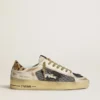 Stardan pour femme en nappa et mesh avec languette de talon en peau de poney à imprimé léopard