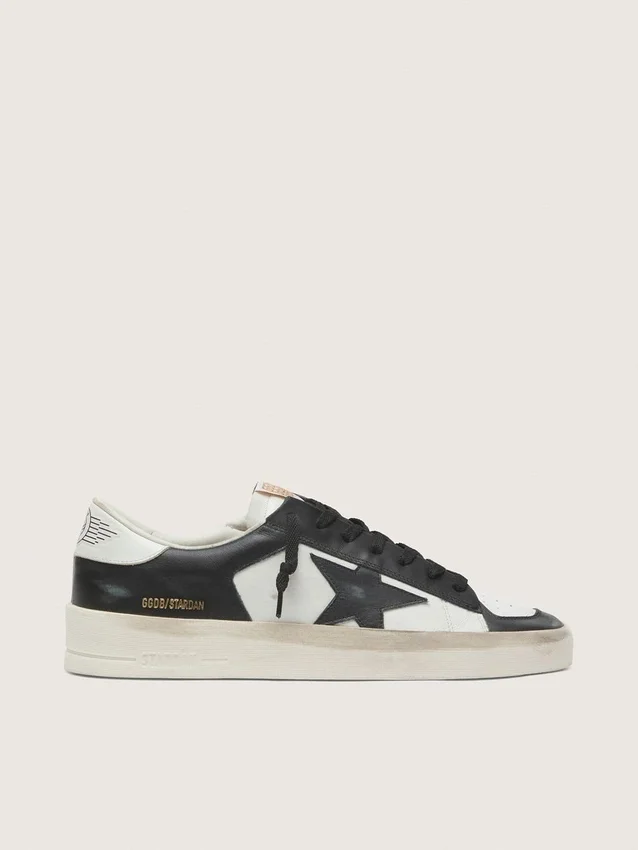 Stardan pour homme en cuir blanc et noir
