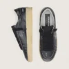 Stardan pour homme en cuir noir avec étoile et languette au talon en cuir noir