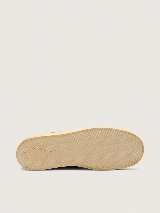 Stardan pour homme en cuir noir avec étoile et languette au talon en cuir noir