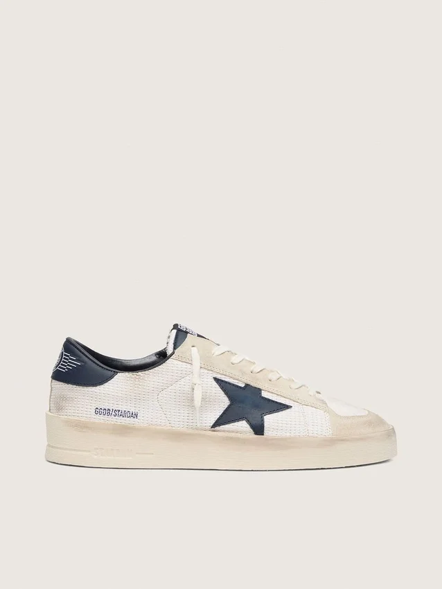 Stardan pour homme en daim beige avec étoile bleue