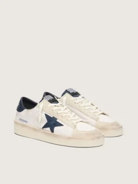 Stardan pour homme en daim beige avec étoile bleue