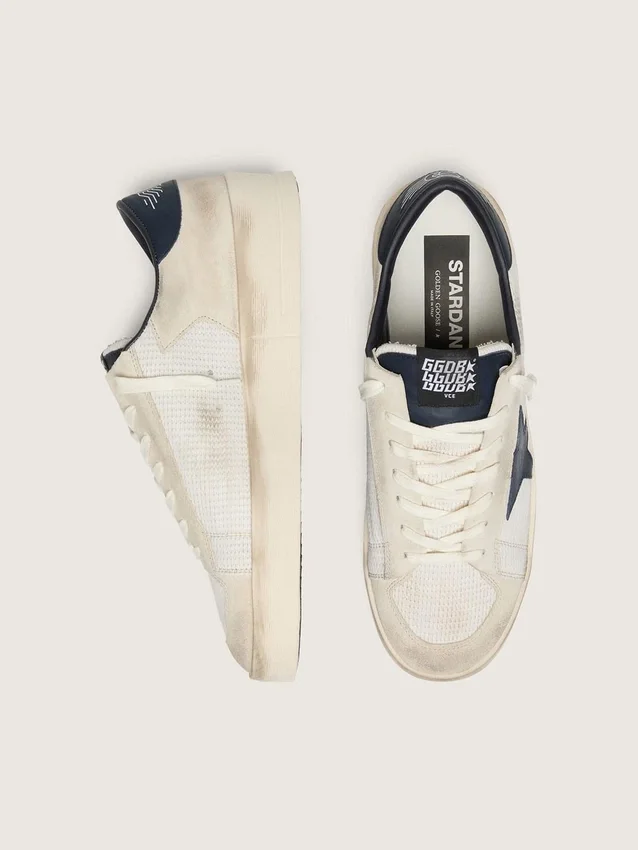 Stardan pour homme en daim beige avec étoile bleue