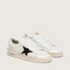 Stardan pour homme en mesh blanc avec étoile en daim noir