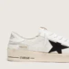 Stardan pour homme en mesh blanc avec étoile en daim noir