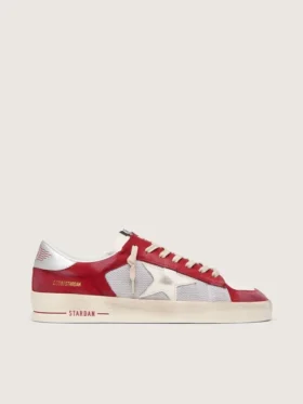Stardan pour homme en mesh et nubuck avec étoile en nappa et languette de talon en cuir