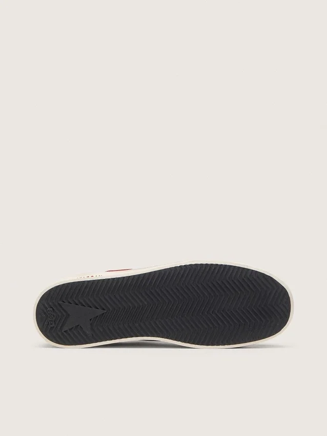 Stardan pour homme en mesh et nubuck avec étoile en nappa et languette de talon en cuir
