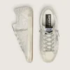 Super-Star en nubuck avec cristaux Swarovski et étoile en daim gris glacier