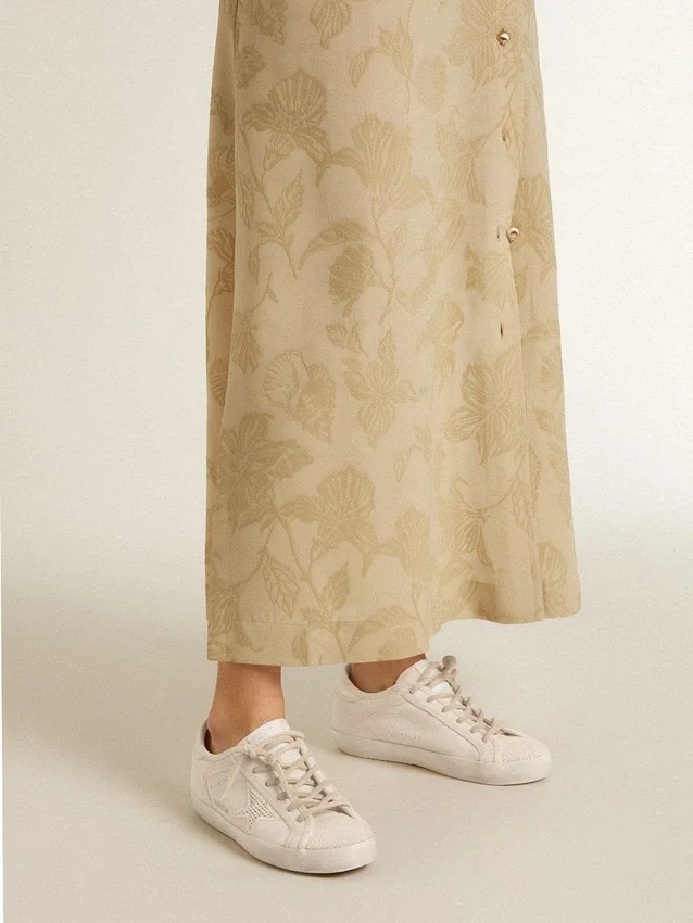 Super-Star en toile couleur perle avec une étoile effet maille ton sur ton