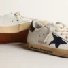Super-Star Junior en cuir nappa avec une étoile imprimée et une languette de talon noire