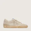 Super-Star LAB pour homme, blanche et beige, en mesh et daim