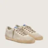 Super-Star LAB pour homme, blanche et beige, en mesh et daim