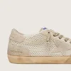 Super-Star LAB pour homme, blanche et beige, en mesh et daim
