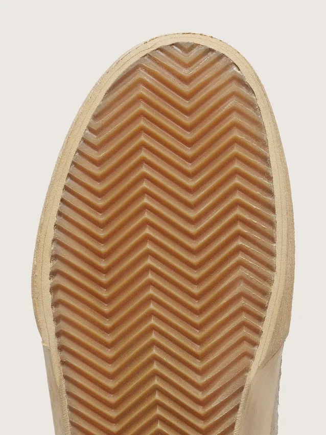 Super-Star LAB pour homme, blanche et beige, en mesh et daim