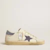Super-Star LTD pour femme avec étoile en daim et languette au talon ornée de cristaux Swarovski