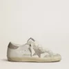 Super-Star LTD pour femme avec étoile et languette de talon en daim beige et broderie florale