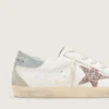 Super-Star LTD pour femme avec étoile pailletée multicolore et languette en daim au talon