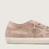 Super-Star LTD pour femme en daim perforé rose poudré avec étoile ton sur ton