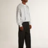 Super-Star LTD pour homme avec étoile perforée et languette de talon en cuir métallisé