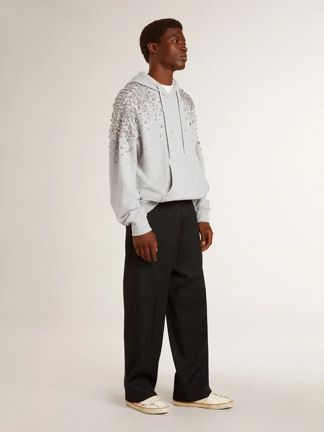Super-Star LTD pour homme avec étoile perforée et languette de talon en cuir métallisé