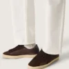 Super-Star LTD pour homme en nubuck marron avec étoile en daim et languette de talon en cuir violet