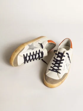 Super-Star Penstar avec étoile argentée et languette de talon orange
