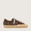 Super-Star Penstar pour femme en daim marron avec clous