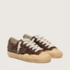 Super-Star Penstar pour femme en daim marron avec clous