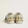 Super-Star pour femme avec perles multicolores et étoile en daim beige