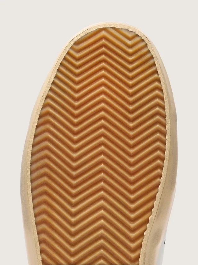 Super-Star pour femme avec étoile pailletée argentée et languette de talon pailletée marron