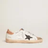 Super-Star pour femme avec étoile pailletée noire et languette de talon rose