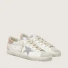 Super-Star pour femme en cuir avec étoile en cristaux Swarovski et languette au talon