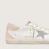 Super-Star pour femme en cuir avec étoile en cristaux Swarovski et languette au talon