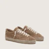 Super-Star pour homme en daim couleur tabac avec étoile en daim beige et semelle en corde