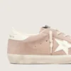 Super-Star pour femme en daim rose poudré avec étoile blanche