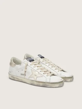 Super-Star pour homme avec bordure et lettrage pailletés dorés
