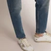 Super-Star pour homme avec bordure et lettrage pailletés dorés