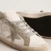 Super-Star pour homme avec étoile et languette de talon en daim gris