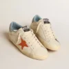 Super-Star pour homme avec étoile imprimé crocodile et languette de talon bleu argenté