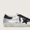 Super-Star pour homme en cuir argenté