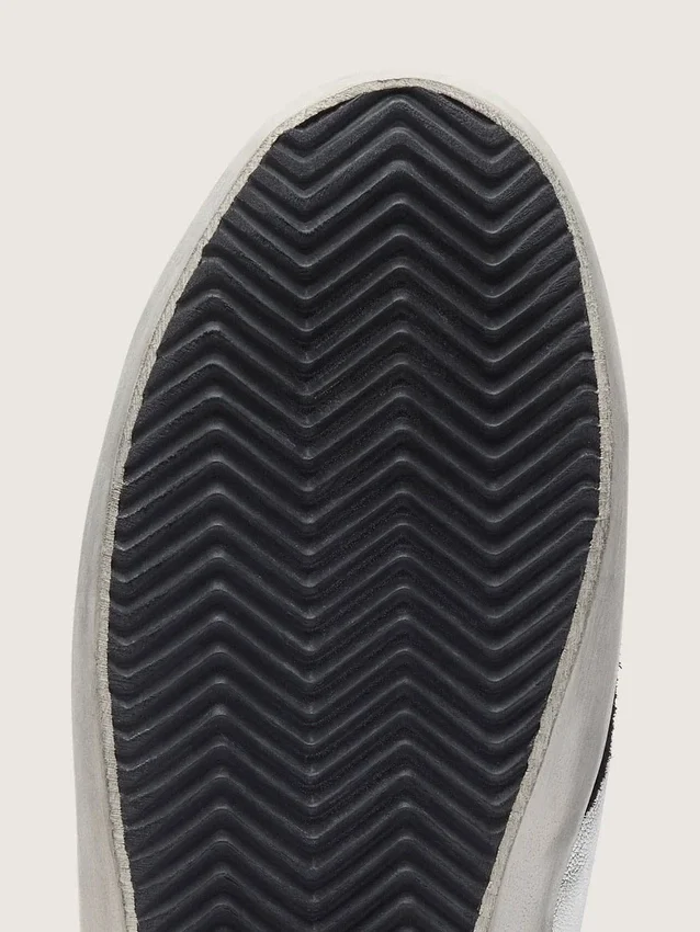Super-Star pour homme en cuir argenté