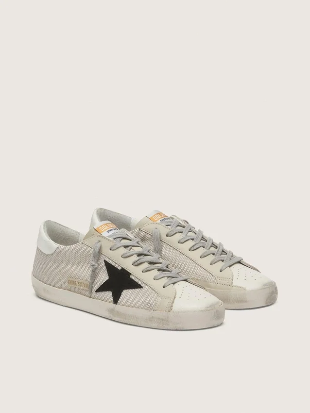 Super-Star pour homme en cuir avec étoile noire
