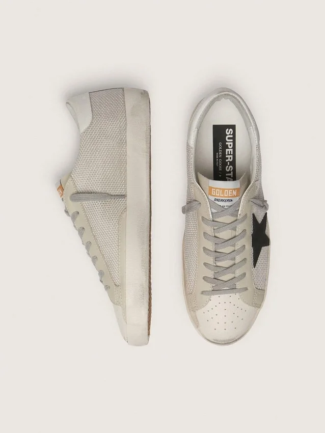 Super-Star pour homme en cuir avec étoile noire