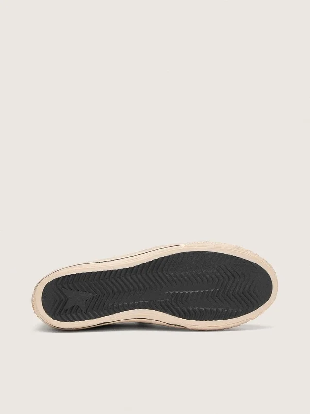 Super-Star pour homme en cuir blanc avec étoile en cuir laminé bordeaux