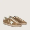 Super-Star pour homme en daim couleur tabac avec étoile en cuir blanc
