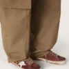 Super-Star pour homme en daim rouille avec étoile en cuir platine métallisé