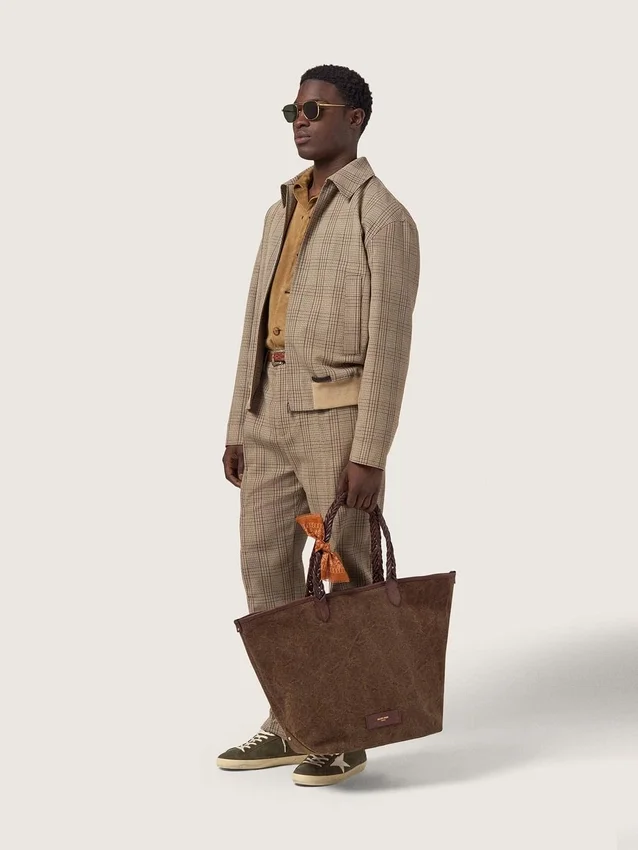 Super-Star pour homme en daim vert olive avec étoile en cuir blanc