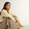 Super-Star Sabot avec étoile en cuir blanc et doublure en peau de mouton