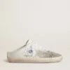 Super-Star Sabot LTD pour femme avec étoile en daim gris et cristaux Swarovski