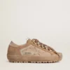 Super-Star Ski pour homme en daim Dolmias et caramel, avec étoile et languette au talon en nubuck marbré